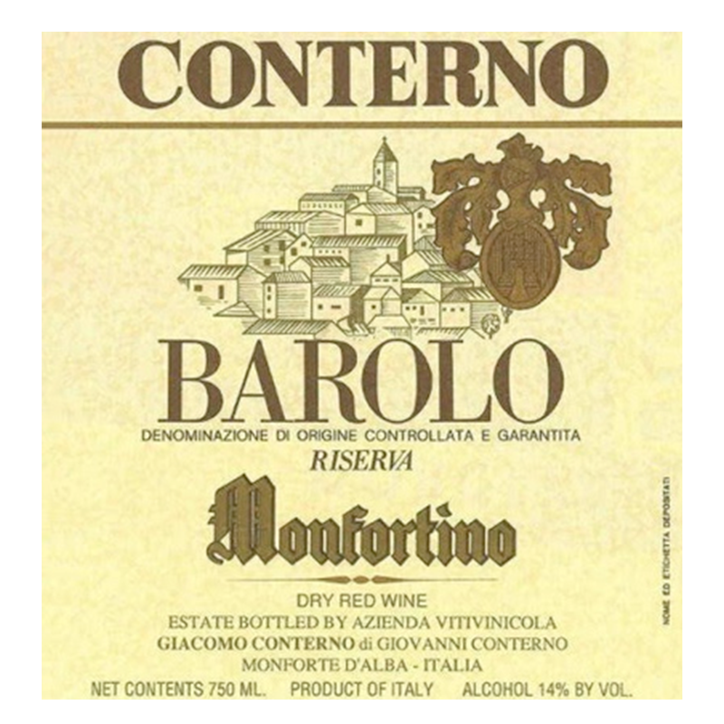 Label from Conterno Monfortino