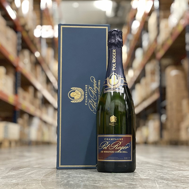 The prestige cuvée Sir Winston Churchill comes in a beautiful gift box