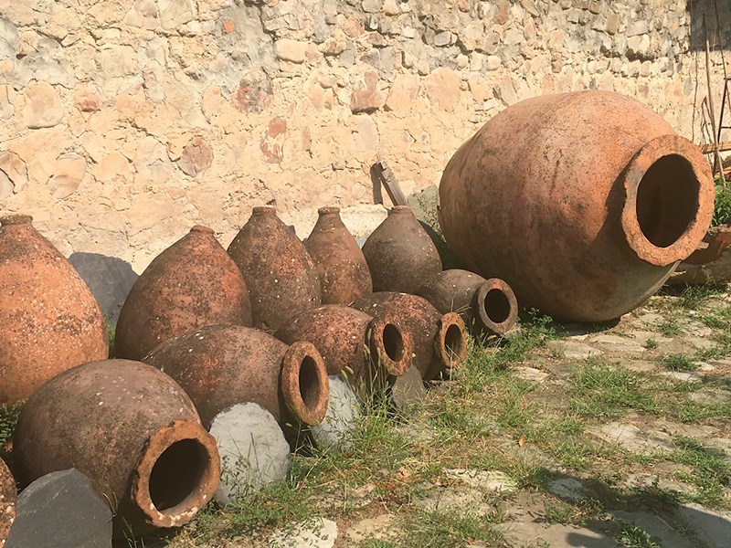 Kvevri clay vessel