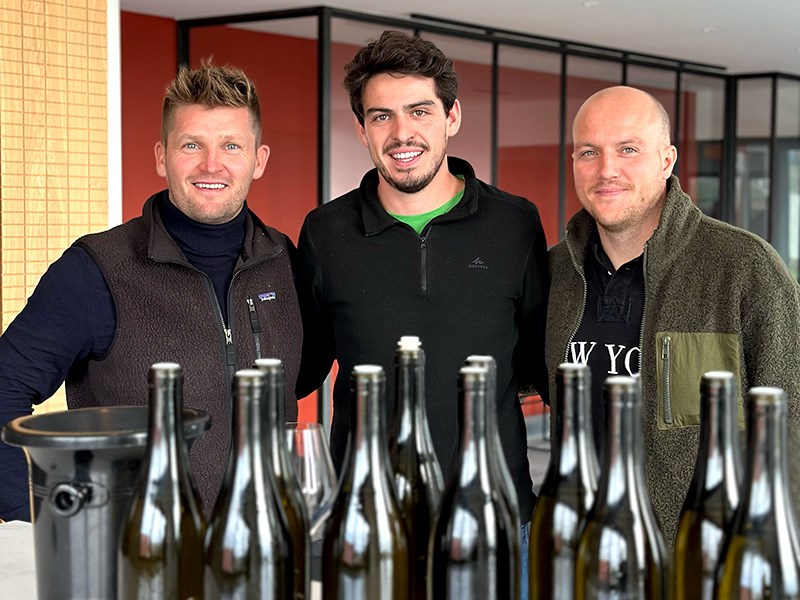 RareWine CEO, Mads Jensen, Antoine Pillot & RareWine Head of Purchasing Emil Ledet